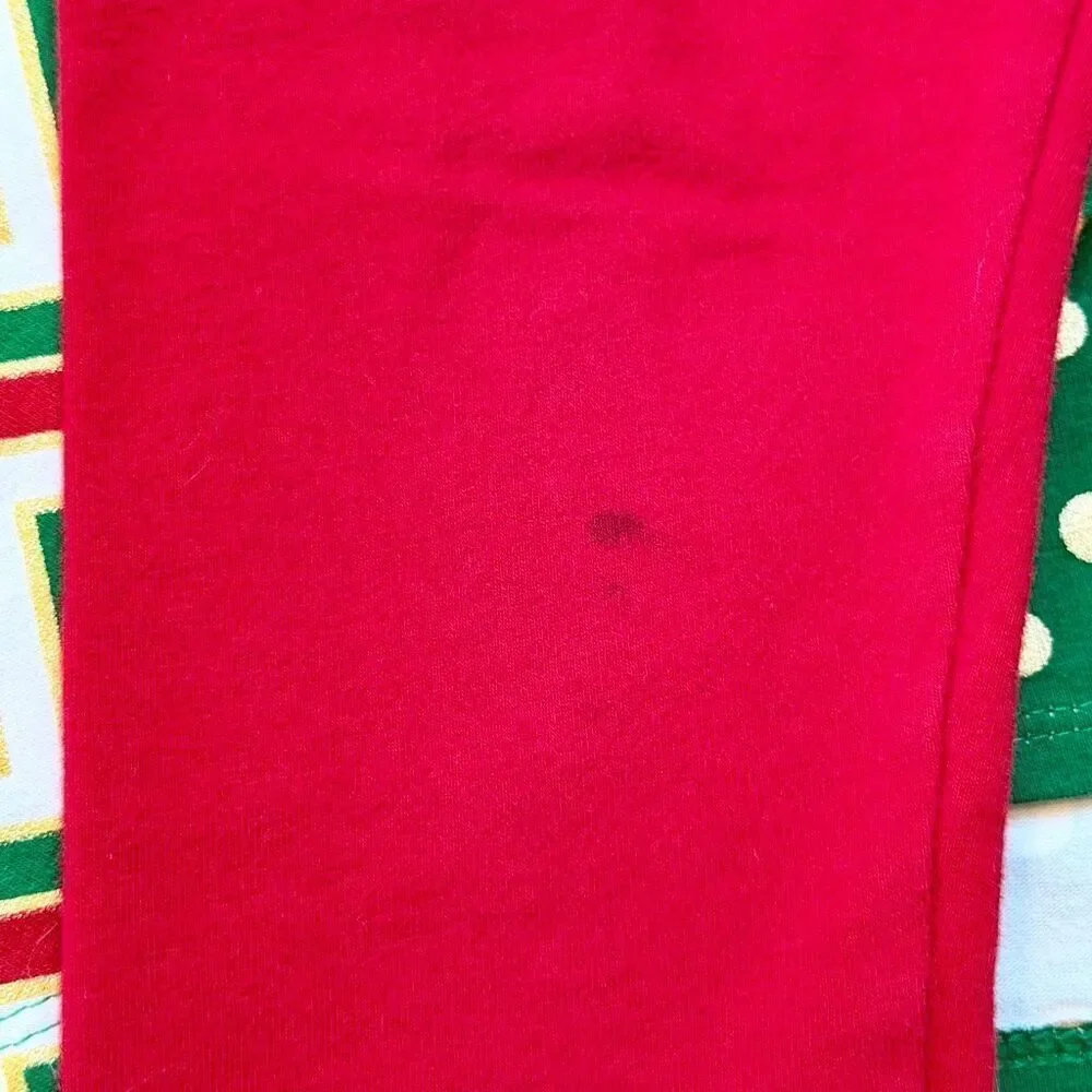 Bonnie Jean Toddler Girls Green Foil Dot Candy Cane Top/Legging Set 3T Preowned